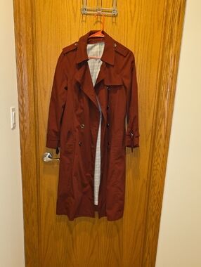 jcpenney Women's Rust Brown Trench Coat